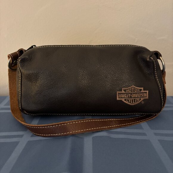 Harley-Davidson Handbags - Harley Davidson Brown Leather Mini Shoulder Bag